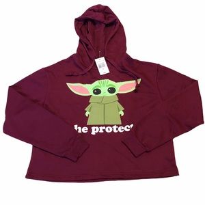 Star Wars Maroon Crop Top